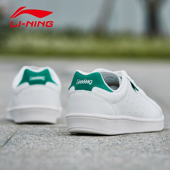 李寧（LI-NING）跑步鞋白/青椒綠ALAK129  