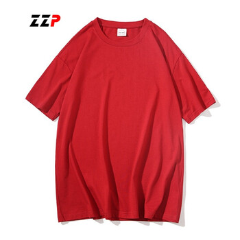 ZZP 短袖 男士T恤 酒紅色 