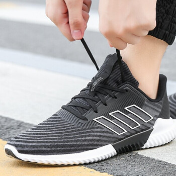 阿迪達斯（Adidas）跑步鞋B75891/黑白色 