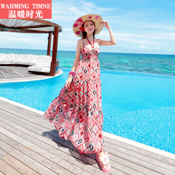 Warming Timne 碎花 格紋 連衣裙