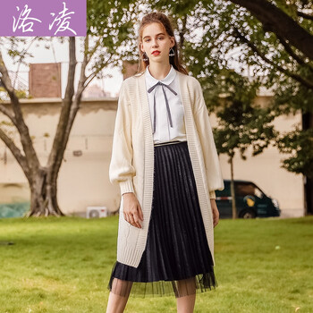 燈籠袖保暖衣女