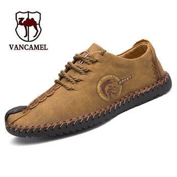 西域駱駝（VANCAMEL）男士卡其-綁帶款 40