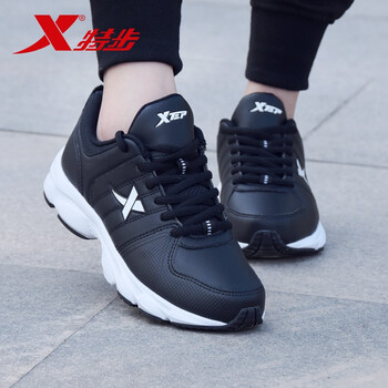 特步（XTEP）跑步鞋黑色/皮面 35，36，37，38，39，40
