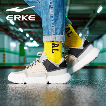 鴻星爾克（ERKE）板鞋淺灰 