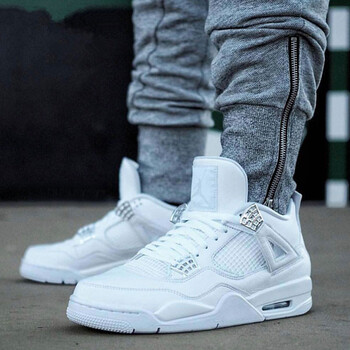 耐克（NIKE）籃球鞋308497-408452-100 白銀 