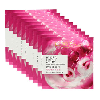 歐萊雅（LOREAL）面膜控油平衡，細致毛孔，補水保濕，提亮膚色