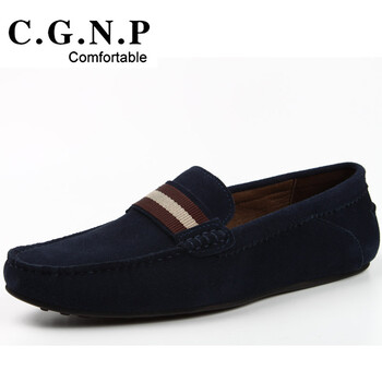 村哥牛皮（C·G·N·P）男士深藍色60131 42