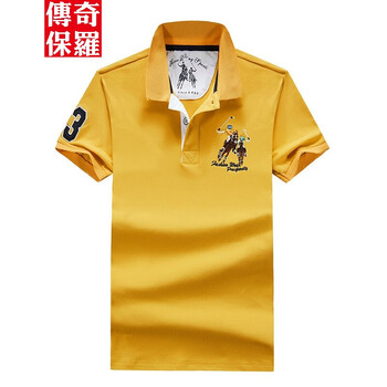 傳奇保羅（CHUANQIBAOLUO） 短袖 男士T恤 1801黃色 