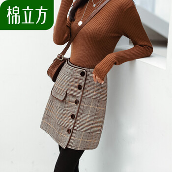 高腰毛呢裙，打造優(yōu)雅女人味