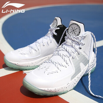 李寧（LI-NING）籃球鞋013-5 全天2新基礎黑/凝雪灰/基礎白 