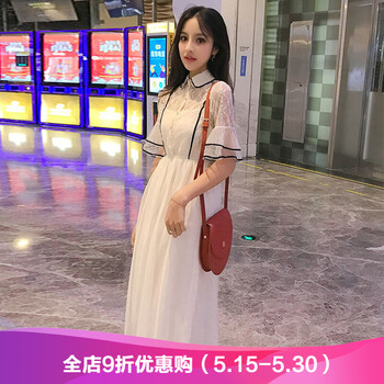 純色簡(jiǎn)約連衣裙，打造優(yōu)雅小仙女