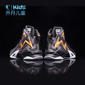 喬丹（QIAODAN）籃球鞋黑色/新金色 36，37，38，39，40