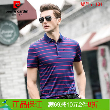 皮爾卡丹（pierrecardin） 短袖 男士T恤 紫色 101 