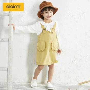 女童韓版背帶裙