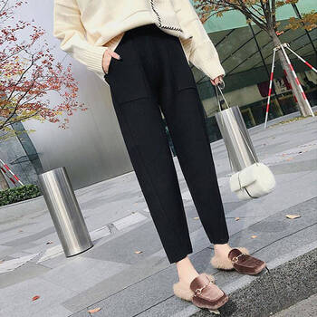 涓涓細語 高腰 哈倫褲 女 九分褲 休閑褲