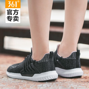 361度跑步鞋（女款）烏黑色/粉玫紅 44，39，40，41，42，43