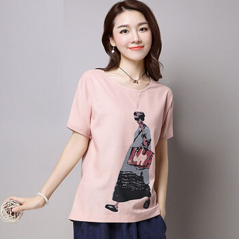 棉麻中國風(fēng)女上衣