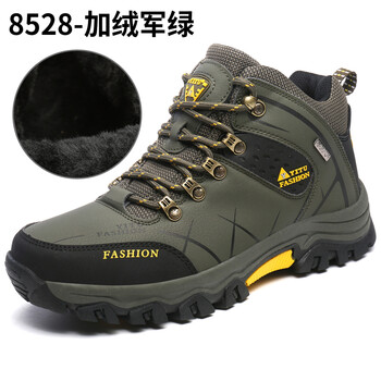 賞情（SHANGQING）男士8528高幫棉鞋軍綠色 43