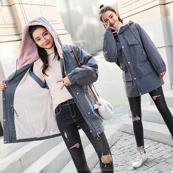 麗喬（liqiao） 連帽 長(zhǎng)袖 女 短外套 拼接