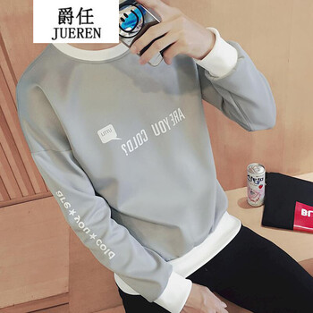 騎士普丁（Putino Rider） 長袖 男士T恤 T01英文長袖灰色 S，XL，L，M，XXL