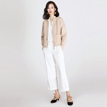 圓領長袖外套，打造優(yōu)雅小仙女