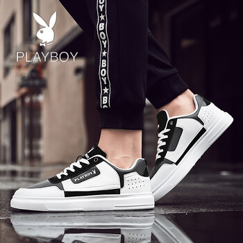 花花公子（PLAYBOY）男士黑白加絨 41