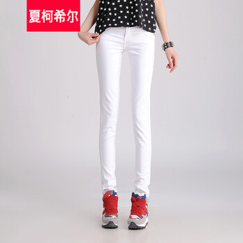 夏柯希爾 中腰 鉛筆褲/小腳褲 女 長(zhǎng)褲 牛仔褲