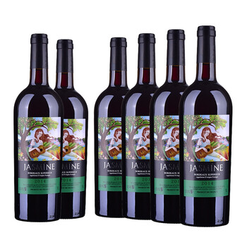 法国红酒 海蒂克梅多克干红葡萄酒750ml*6 整