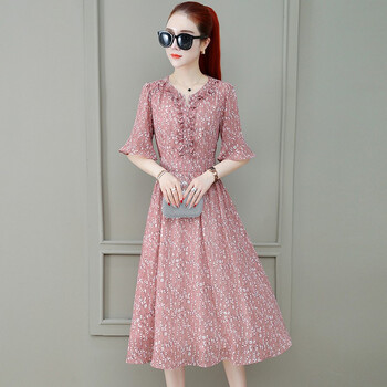 苮蘇 條紋 紗網(wǎng) 連衣裙