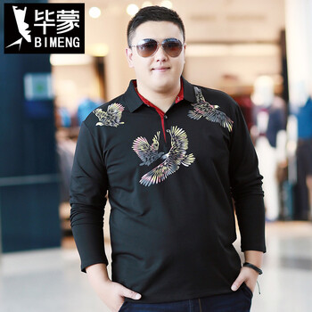畢蒙（bimeng） 長(zhǎng)袖 男士T恤 黑色 XXXL