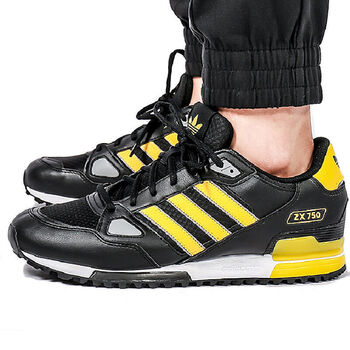 阿迪達斯（Adidas）跑步鞋黑色檸檬黃S76193 45以上