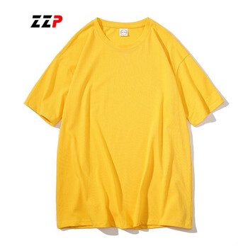 ZZP 短袖 男士T恤 黃色 