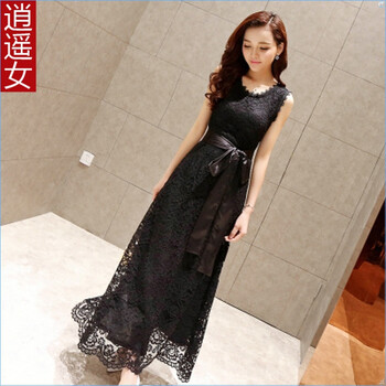 逍遙女  腰帶 連衣裙