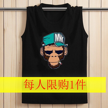 deciuhlae 無袖 男士T恤 MK黑色 