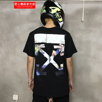 其他品牌 短袖 男士T恤 OFF WHITE 黑色 