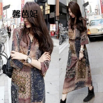 馨芭妃（XINBAFEI） 碎花  連衣裙