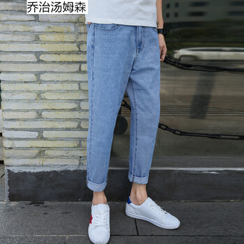 喬治湯姆森 寬松褲 嘻哈風(fēng)格 男士牛仔褲