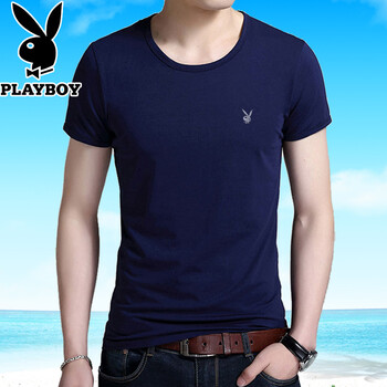 花花公子（PLAYBOY ESTABLISHED 1953） 短袖 男士T恤 上青T20 