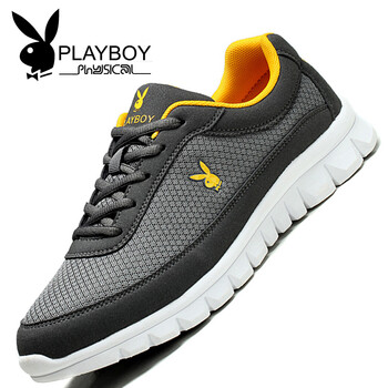 花花公子（PLAYBOY）男士深灰/桔黃(雙層網(wǎng)) 41