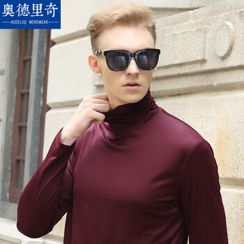 奧德里奇（Aodeliqi） 長(zhǎng)袖 男士T恤 酒紅色 XL，L，加大，XXL，M，XXXL