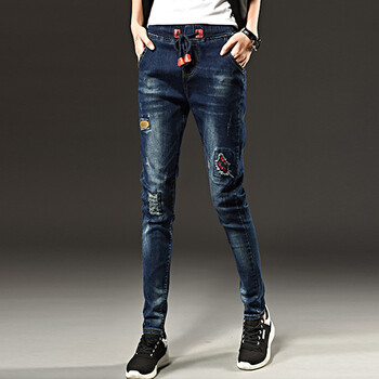 麥士惠 高腰  女 長(cháng)褲 牛仔褲