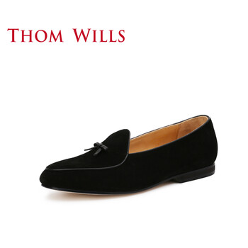 THOM WILLS男士黑色反絨A047 46