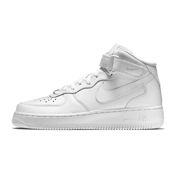 耐克（NIKE）板鞋全白中幫366731-100 
