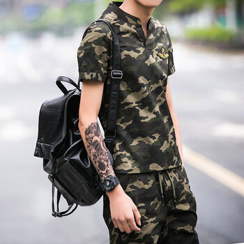 古萊登（GODLIKE） 短袖 男士T恤 軍綠迷彩色 