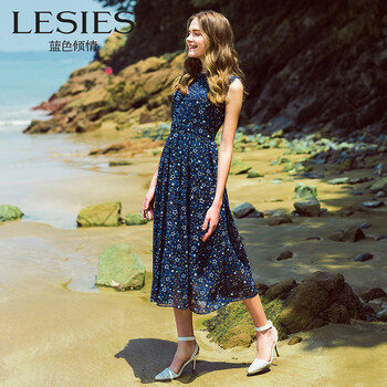 LESIES 碎花 印花 連衣裙
