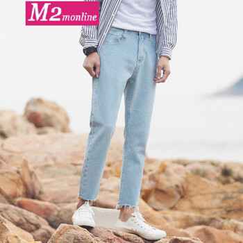 M2monline 連體褲 青春休閑 男士牛仔褲