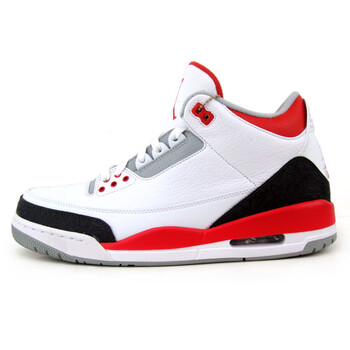 耐克（NIKE）籃球鞋白紅男136064-120 44