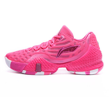 李寧（LI-NING）籃球鞋熒光果粉/熒光莓紅-1 42