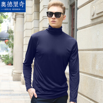 奧德里奇（Aodeliqi） 長袖 男士T恤 寶藍(lán)色 XL，L，XXXL，XXL，M，加大