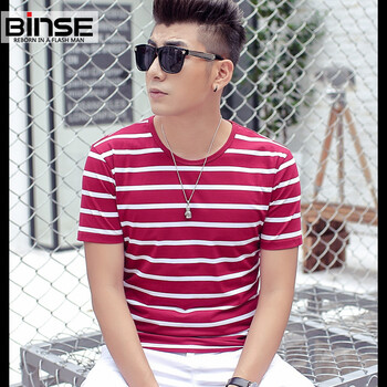 賓色（BINSE） 短袖 男士T恤 紅色 